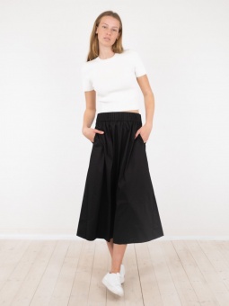 Neo Noir Yara Poplin Skirt